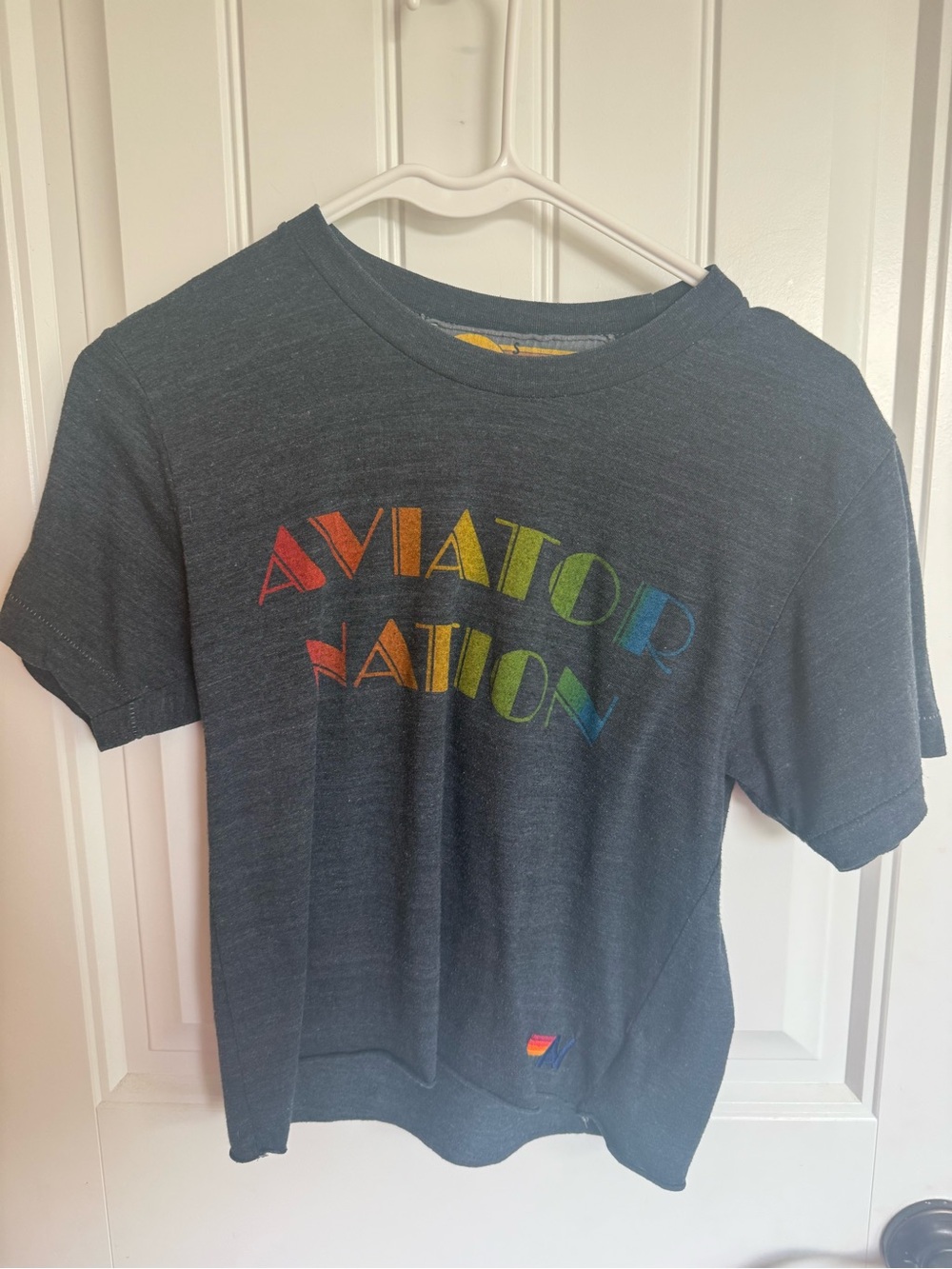 Aviator Nation Rainbow Logo Tee